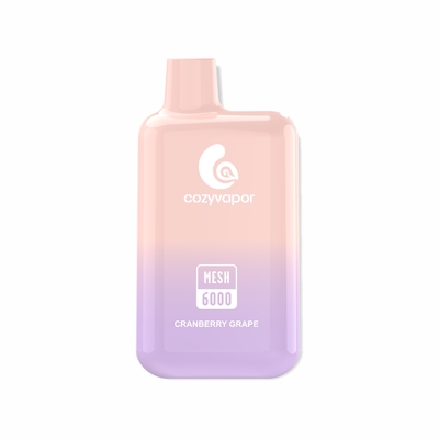 cozyvapor raspberry peach mesh disposable vape pod 6000puffs