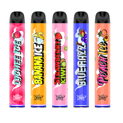 Factory Supply Best Mesh Coil Cozy Max 1800puffs disposable e cigarette